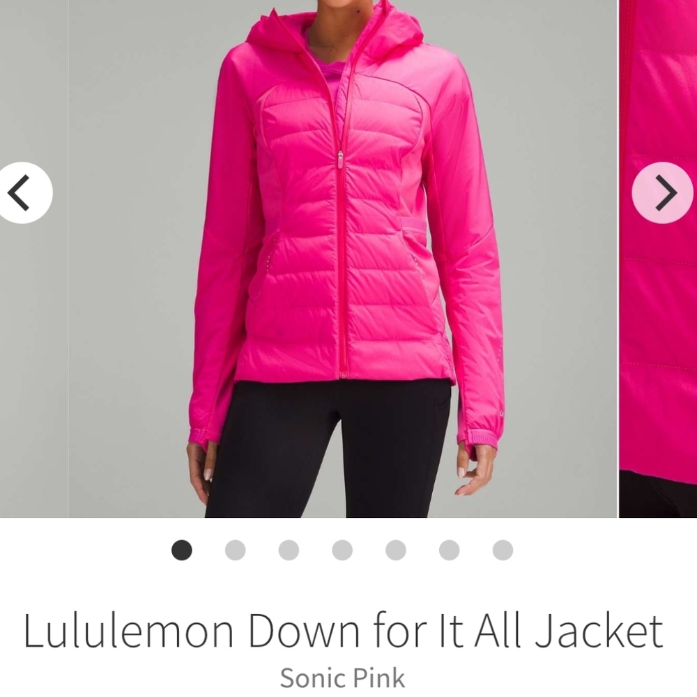 SONIC PINK lululemon athletica Down For It All Puffer Jacket